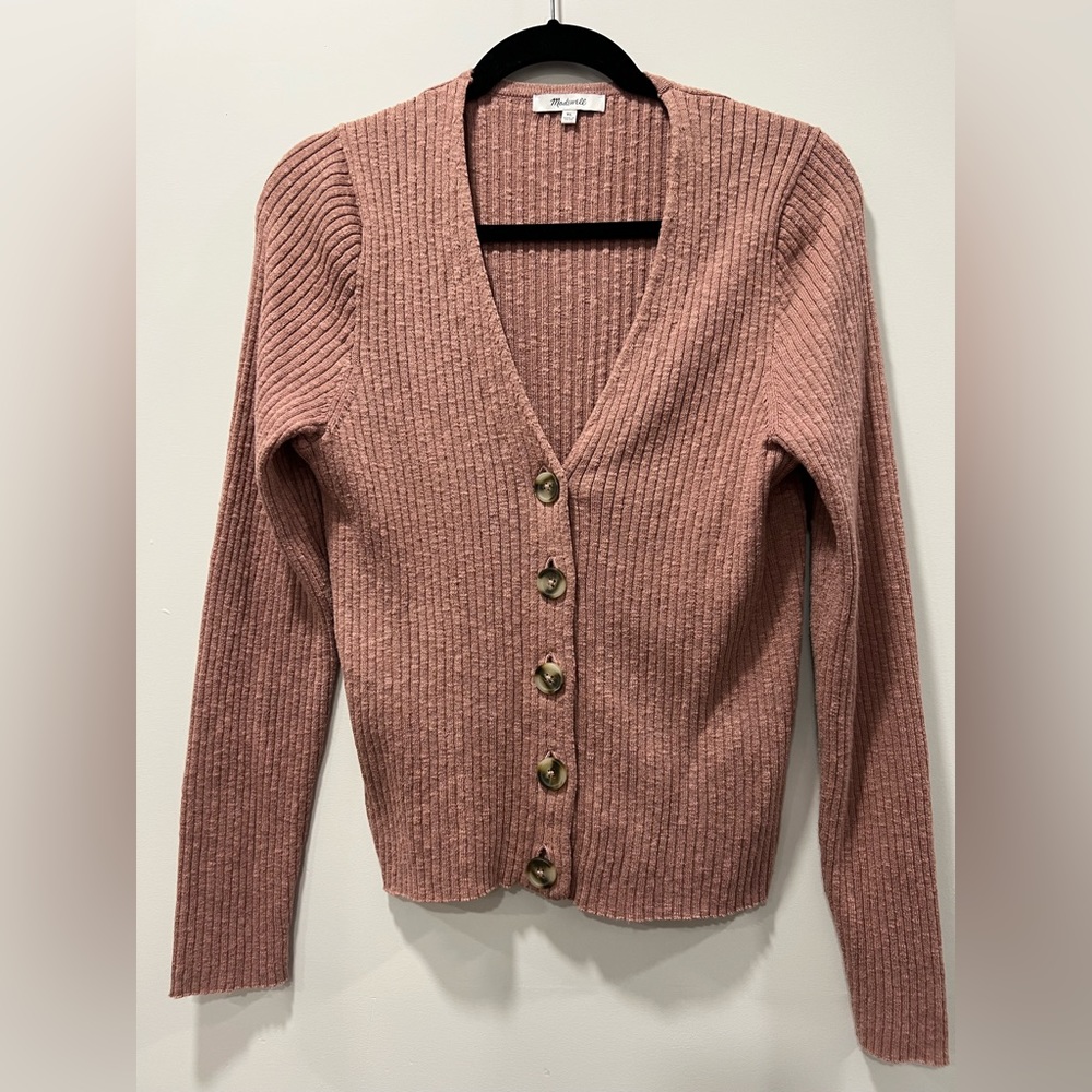 Madewell Shrunken Ribbed Cardigan Sweater